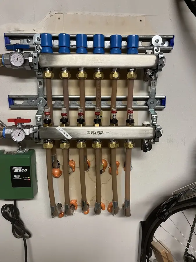 Plumber performing Gas Leak Detection at a residential property in Winnsboro